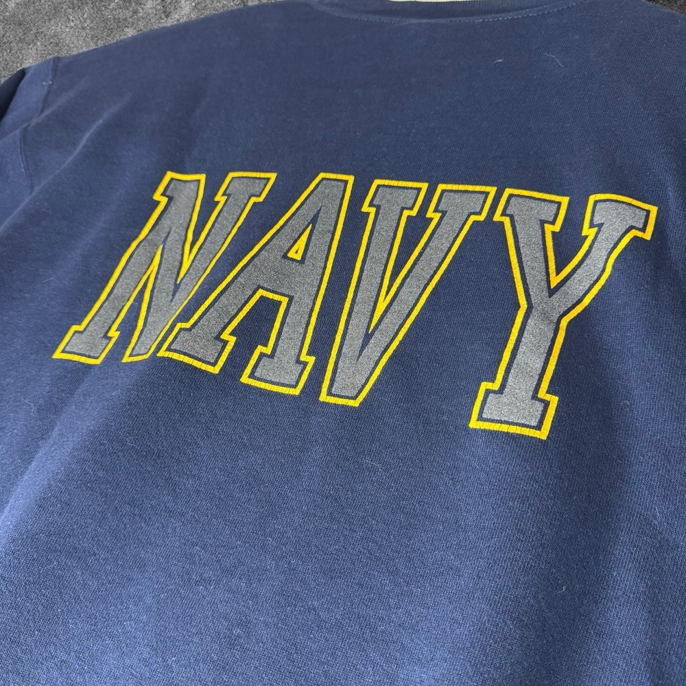 Vintage Soffe US Navy Sweatshirt Large Logo Reflective PT Crewneck 90s USA - Picture 7 of 7